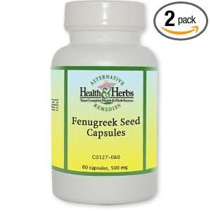 Alternative Health & Herbs Remedies Fenugreek Seed Capsules, 60 Count 