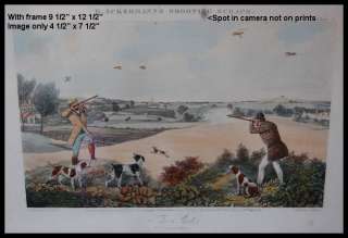 FRAMED RUDOLPH ACKERMANN SHOOTING SCRAPS PRINTS 1850  