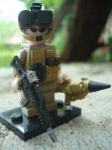 CUSTOM LEGO MINIFIG US ARMY NIGHT OPS RARE SCOUT ROCKET  