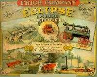 Frick Co., Waynesboro, PA Eclipse Steam Engines poster  