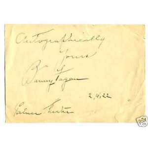  Barney Fagan Father Of Tap Dance Signed Autograph   Sports 