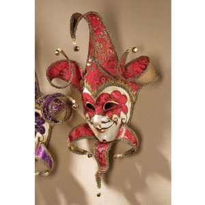   Venetian Carnival Masquerade Red Wall Mask Decor
