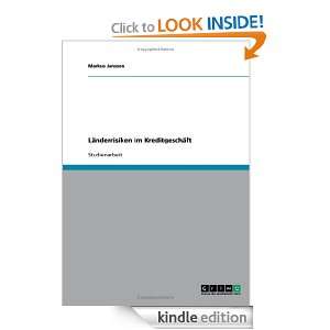 Länderrisiken im Kreditgeschäft (German Edition) Markus Janssen 