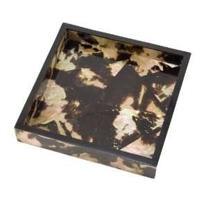  Handmade Tiger Brownlip Shell Decorative Square Vanity 