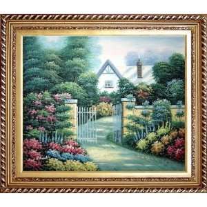  View from the Amazing Garden Oil Painting, with Exquisite 