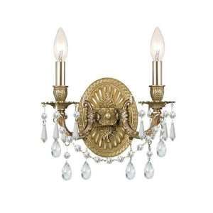   Clear Strass Crystal Sconce SIZE W11 X H12 X D CRT5522 AG CL S