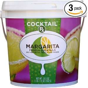   Rx Freezer Cocktail, Margarita Flavor, 19.5 Ounce Bucket (Pack of 3