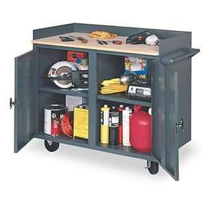  Edsal 2 Door Cabinet Mobile Serv Workbench Bds