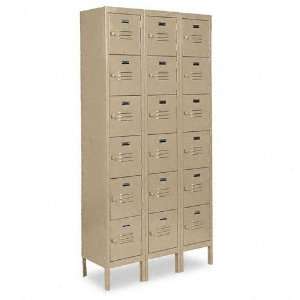  Edsal  Quick Assemble Six Tier Box Lockers, 36 x 18 x 78 