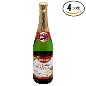 Kedem Sparkling Apple Cider,25.4000 ounces (Pack of4)  