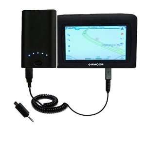   the Amcor 3900   uses Gomadic TipExchange Technology GPS & Navigation