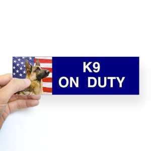 All American Military and Police K9 Sticker Bumpe Dogs Bumper Sticker 