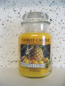 LOT OF 6 Yankee Candle 22 oz Jars PINEAPPLE CITRUS  