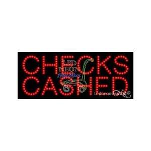  Checks Cashed LED Business Sign 11 Tall x 27 Wide x 1 