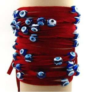  4 pcs Red Evil Eye Wrap Bracelet Love & Lucky Jewelry