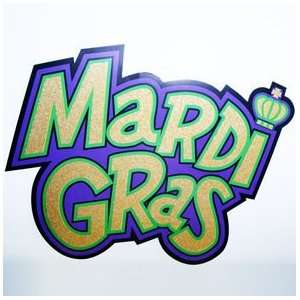 Mardi Gras Glitter Sign 