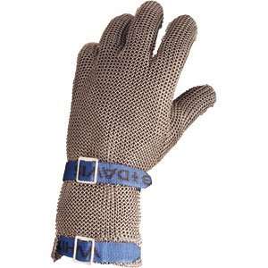  Metal Mesh Gloves w/ 3 1/2 Cuff, Large