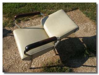 Vintage Yellow Hair Salon Washing Lean Back Chair  