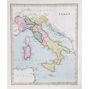  Ellis Map of Italy (1825)