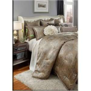 Michael Amini Solitaire 13 pc King Comforter Set in Pewter by AICO 