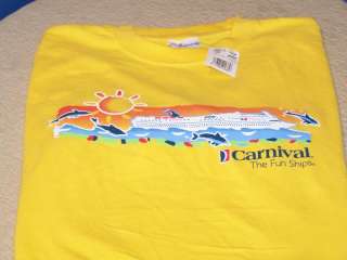 CARNIVAL CRUISE LINES The Fun Ships T Shirt SM New NWT  