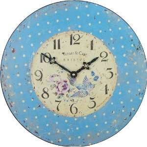  Roger Lascelles Spotted Bluebird Clock, 14.2 Inch