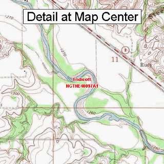  USGS Topographic Quadrangle Map   Endicott, Nebraska 