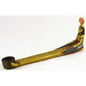  Egyptian Goddess Isis Incense Burner Holder Figurine