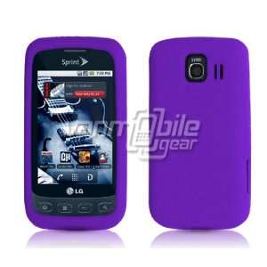 VMG Purple Premium Soft Rubber Silicone Gel Skin Case Cover for LG 