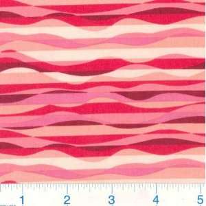  45 Wide Retro Waves Melon Fabric By The Yard Arts 