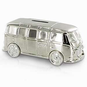  A1Gifts Silver Plated Vw Camper Van Money Box 