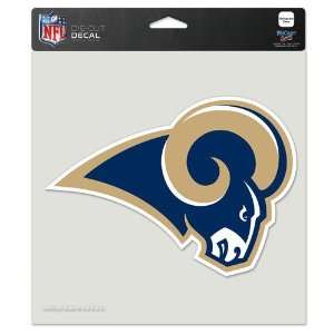 St. Louis Rams Full Color Die Cut Car Window Sticker Decal (8x8 Inches 