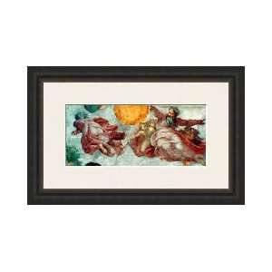 Sistine Chapel Ceiling Creation Of The Sun And Moon 150812 Framed 