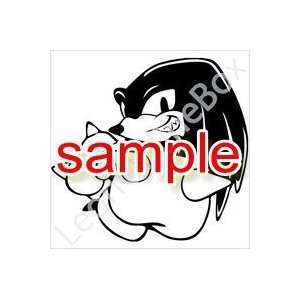  KNUCKLES THE ECHIDNA WHITE VINYL DECAL STICKER Everything 