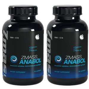 New You Vitamins ZMASS Anabol ZMA Anabolic Testosterone Support ZMA 