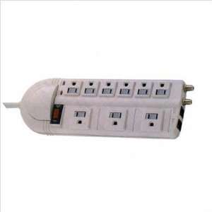  Morris Products 9 Outlet Surge Protector Phone/Fax/Modem/CATV 