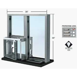  CRL Satin Anodized Combination Exchange Window with Clear 