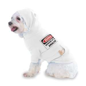 BEWARE OF THE ANALYST Hooded (Hoody) T Shirt with pocket for your Dog 