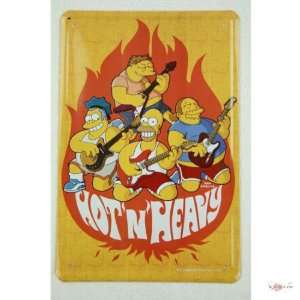  tin plate The Simpsons Band Hard Rock Heavy Metal Sign 
