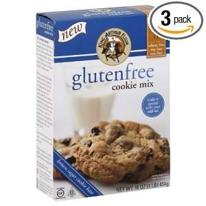 King Arthur Flour Cookie Mix, Gluten Free, 16 Ounce (Pack of 3)