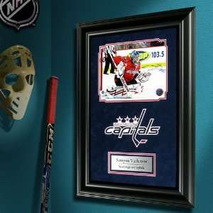  Semyon Varlamov Washington Capitals Framed Autographed 8 x 