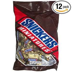 Snickers Miniature Candy Bars, 4.4 Ounce Grocery & Gourmet Food