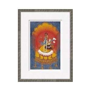  Vishnu And Lakshmi Enthroned Framed Giclee Print
