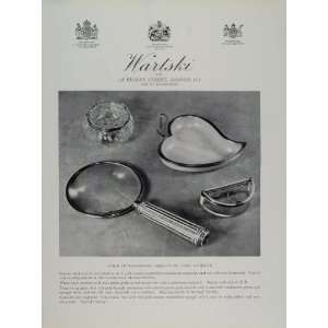  1955 Ad Wartski Carl Faberge Ashtray Magnifying Glass Box 