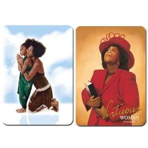  Mother and Daughter/Lady in Red   Set of 2 African 