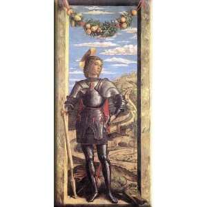  St George 14x30 Streched Canvas Art by Mantegna, Andrea 