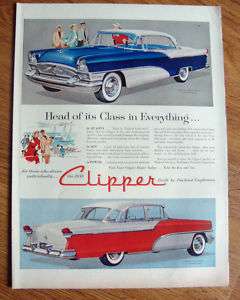 1955 Packard Clipper Ad Constellation & Custom  