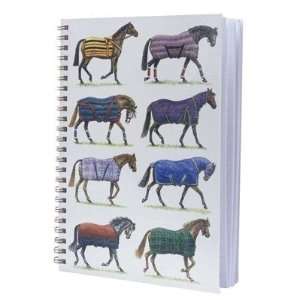  Lined Journal with Blanketed Horses