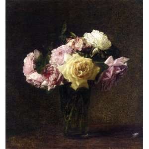    Théodore Fantin Latour   24 x 26 inches   Roses 13