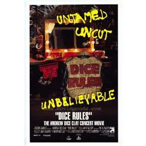  Dice Rules Poster Movie 11x17 Andrew Dice Clay